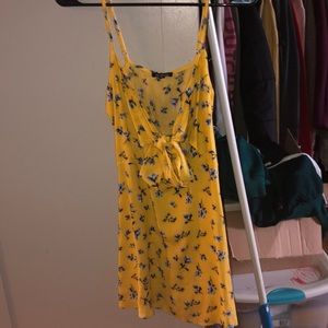 Yellow Floral Summer Dress